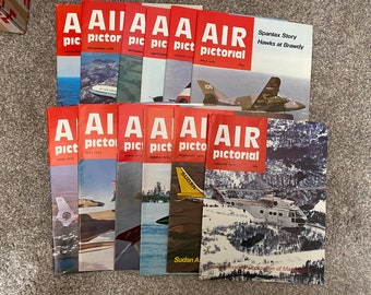 AIR PICTORIAL Vintage Magazines x 12 Full Year Set 1978 Jan-Dec