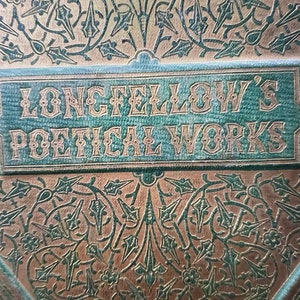 Antique The Works of Henry Wadsworth Longfellow - Poetry - 1856