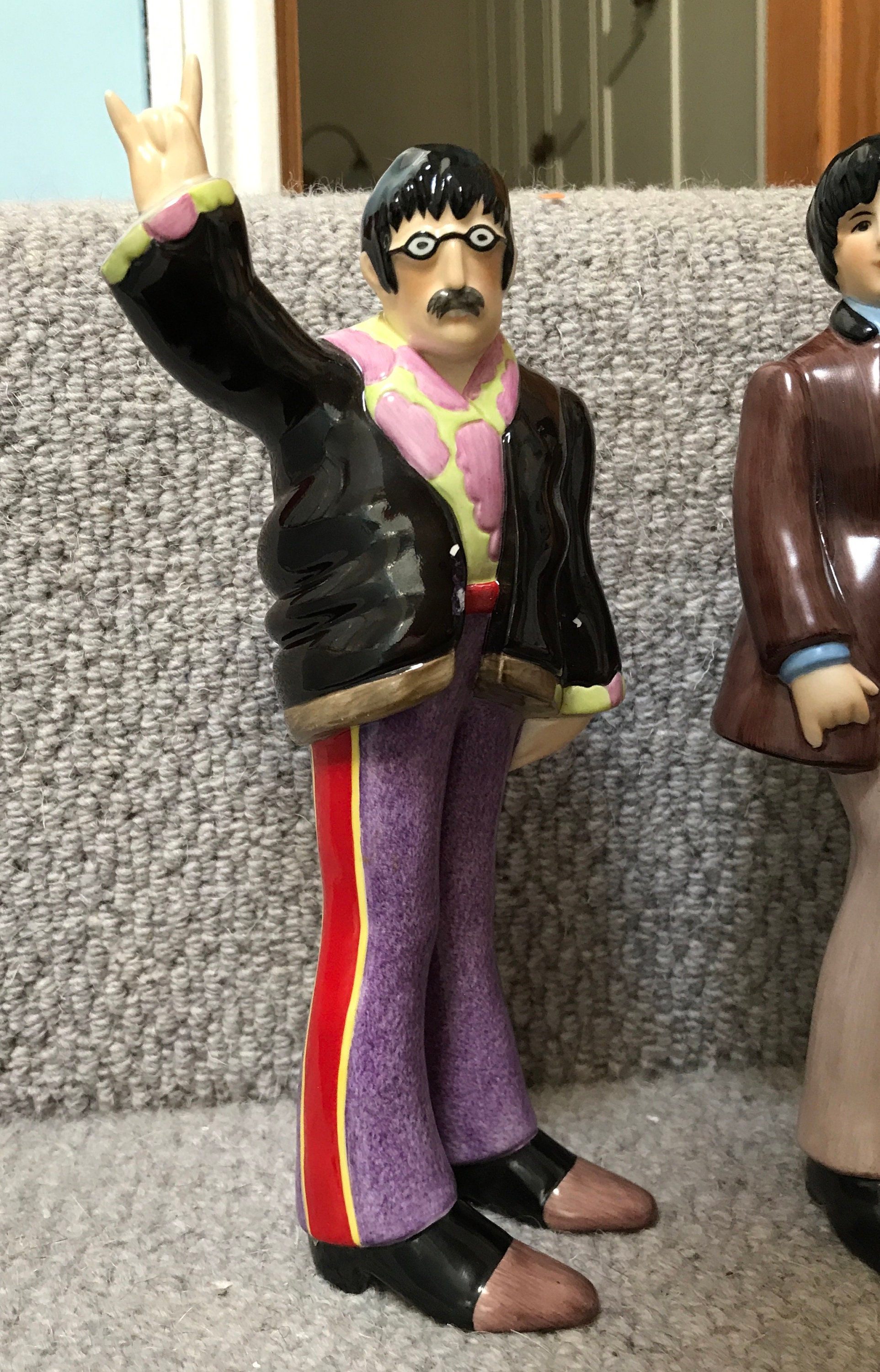 Vintage Original Beatles Yellow Submarine Figurines by Goebel 1968