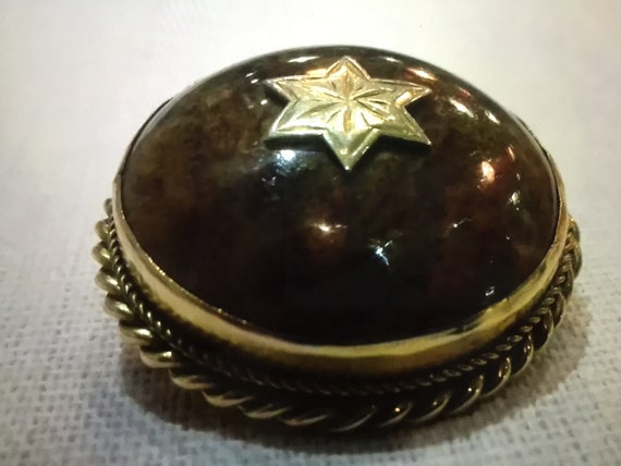 Rare Antique Victorian 9ct Gold and Scottish Agat… - image 4