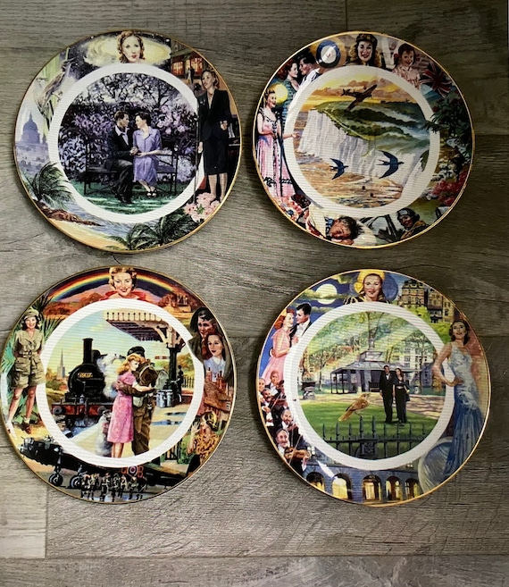 Royal Doulton Bradex Sincerely Yours Vera Lynn The Royal British Legion Plates x 4 - Complete Set