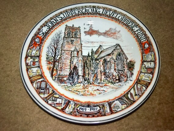 Vintage St Johns Church - Upperthong - Development Fund Plate - Ltd Edition