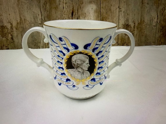 Vintage Margaret Thatcher Prime Minister Royal Doulton China Souvenir Loving Cup - 1979