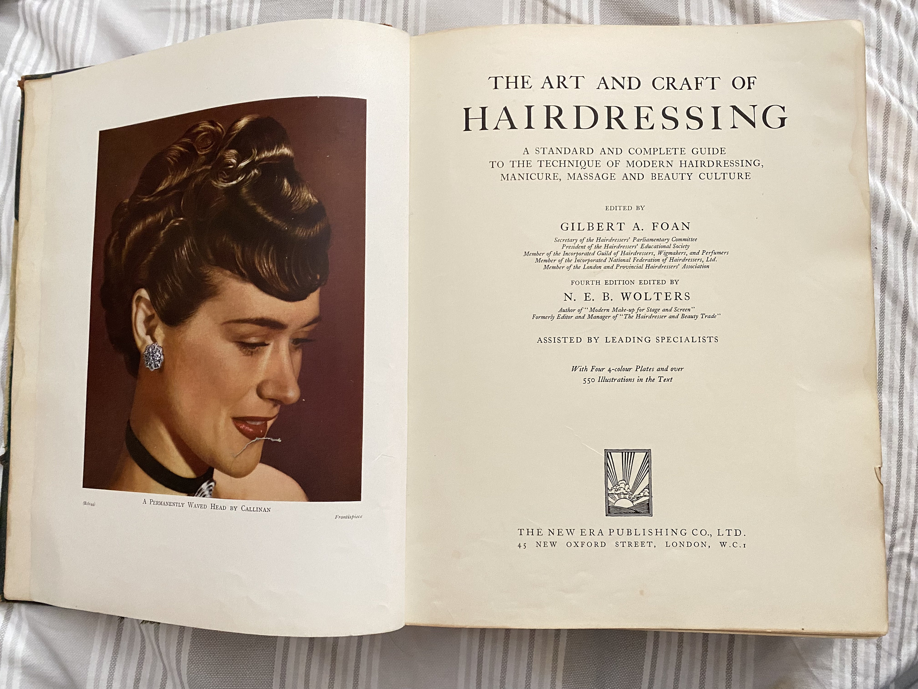 THE ART AND CRAFT OF HAIRDRESSING 1963年 Vintage the Art and Craft of Hairdressing Complete Guide