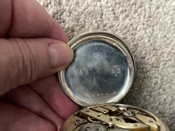 Antique Solid Silver Pocket Watch - Top Wind - Gr… - image 6