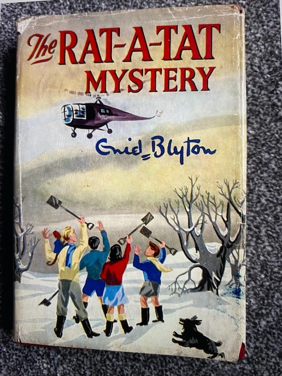 Vintage The Rat-A-Tat Mystery By Enid Blyton - 1960 - Hardback with Dustjacket