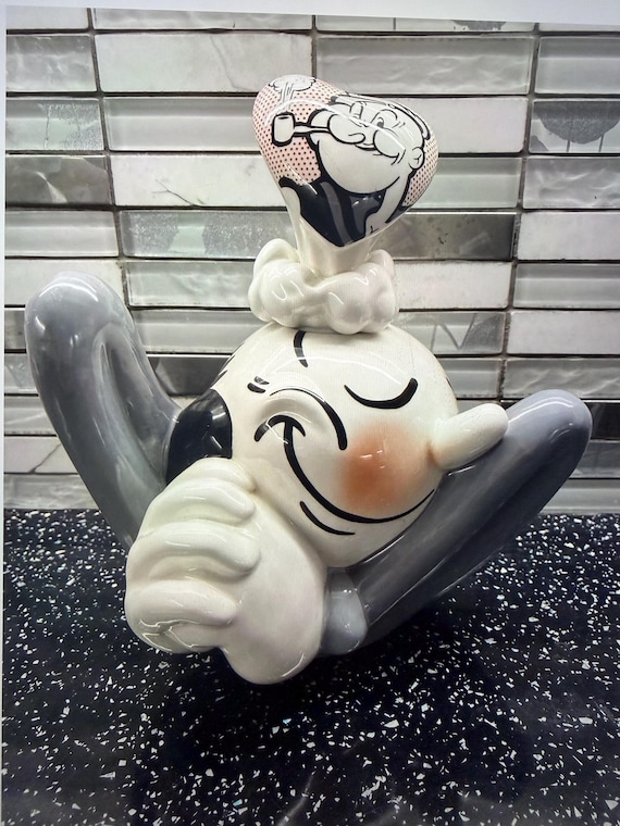 Vintage Olive Oyl & Popeye Limited Edition Cardew Teapot - 3 of 50 - 2003