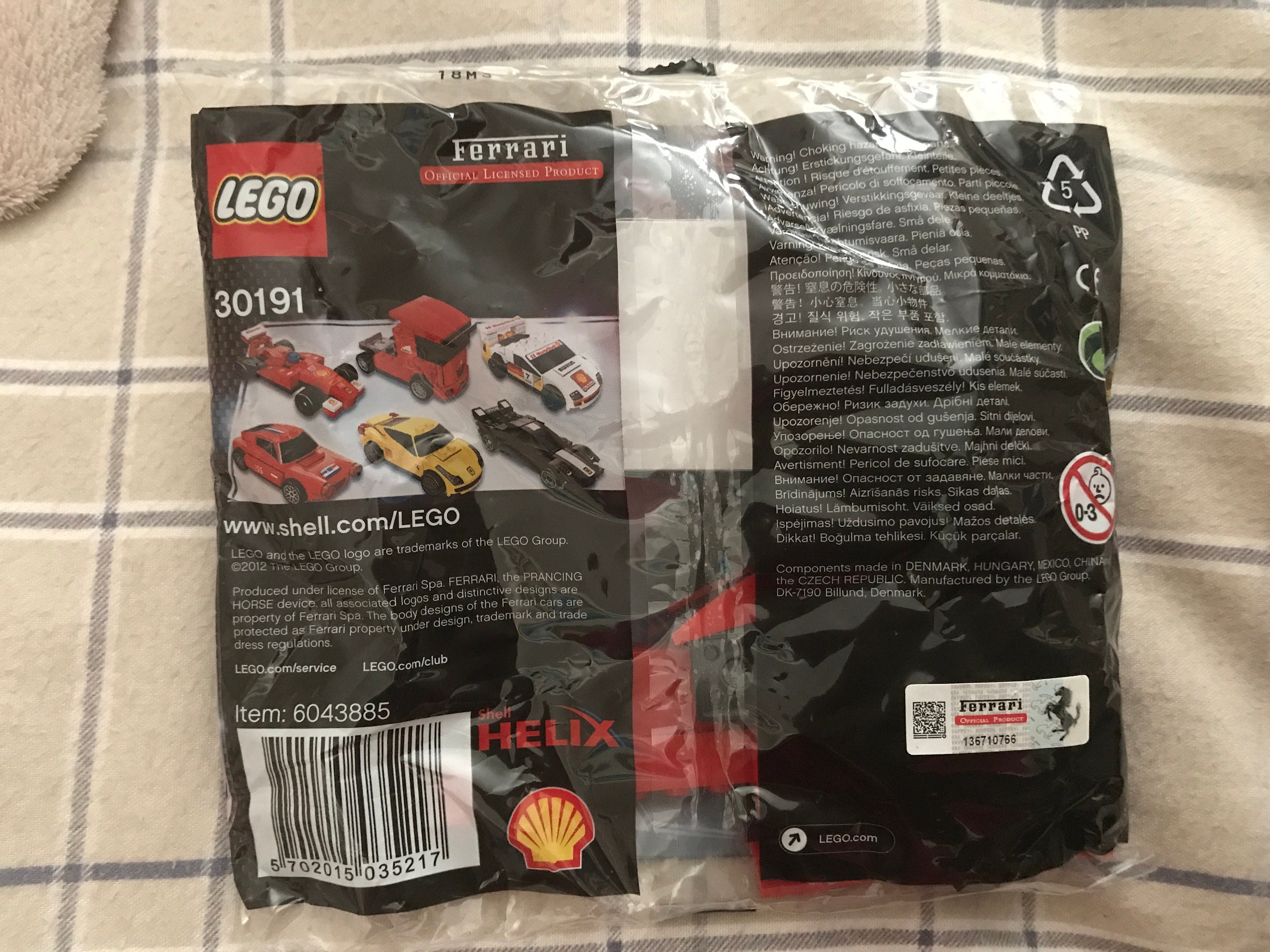 LEGO - Shell Ferrari Promotion Set 7x - complete - 2000-present