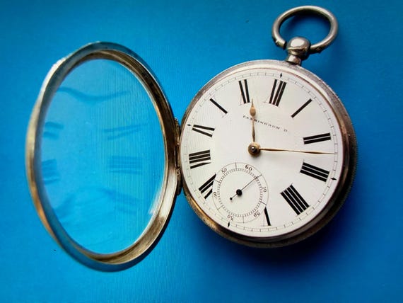 Antique Victorian Solid Silver Waltham Farringdon… - image 2