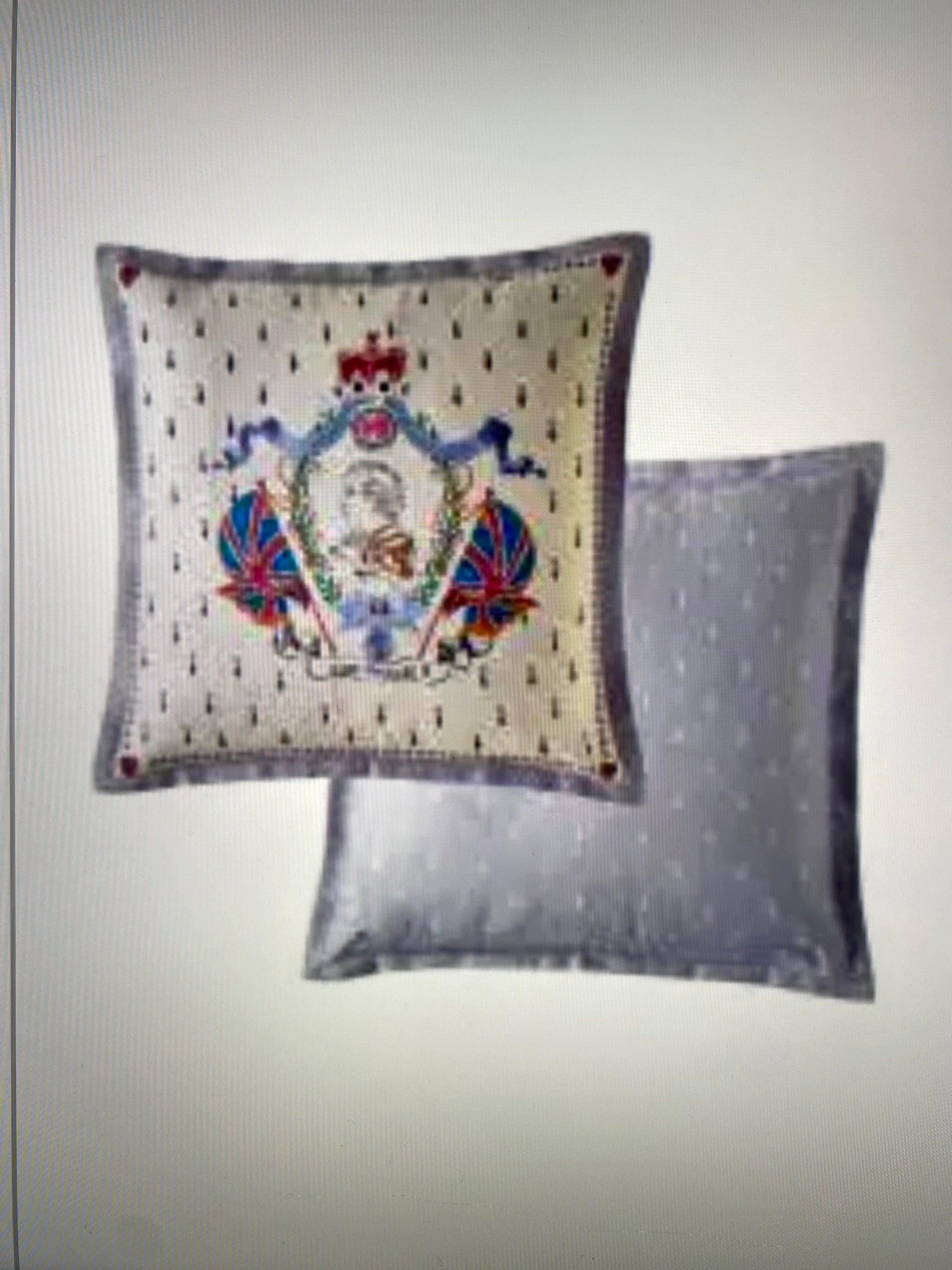 King Charles III Coronation Cath Kidson Cushion Brand New - Etsy