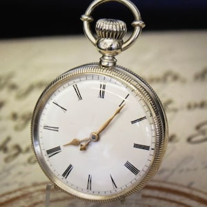 Rare Antique French Silver Pocket Watch - In Great Condition