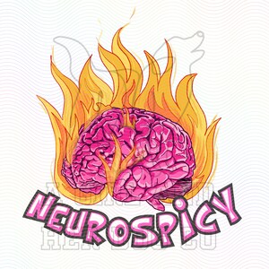 NeuroSpicy PNG neuro diversity autism adhd svg