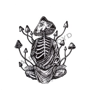 Spiritual Trip - Dark Art | Illustration | Print | Original Artwork | Trippy | Surreal
