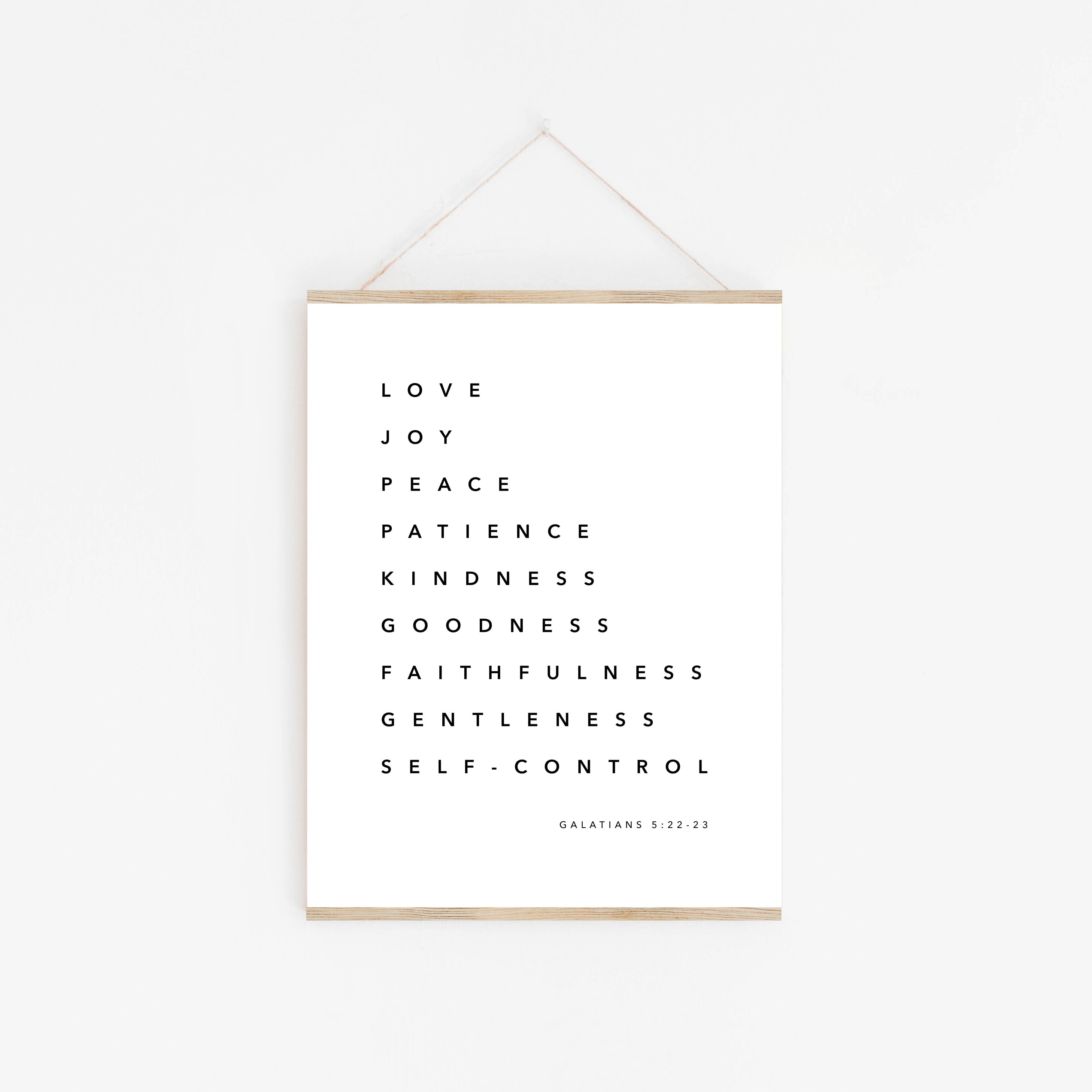 Fruit of the Spirit Printable Galatians 52223 Bible Verse