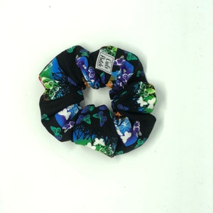 Marianne - Beautiful Butterfly Forest Small Cotton Scrunchie Hair Tie, Hair Accessories, Scrunchie Business, Handmade