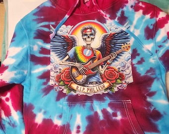 Rip Phil Lesh tie dye hoodie size small