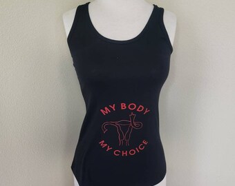 My Body My Choice razorback tanktop