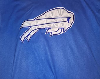 Bills Rivalries logo on xl blue tshirt