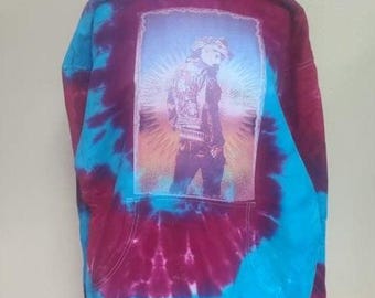 Pigpen printed on Tie dye