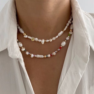 Natural Pearl Necklace | Irregular Baroque Pearl Necklace | Valentine's Day Gift | Special Day Gifts | Mother Day Gift | Birthday Gift