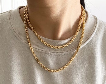 Thick Gold Rope Chain Hotsell, 59% OFF 