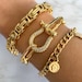 24k Gold Fill Lucky Horseshoe Bracelet · Country Western Rodeo Jewelry · Gift for Horse Lover · Dainty Stackable Bracelets · Adjustable Size