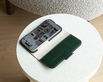 MagSafe Folio Case for iPhone: Classic 5.0 | Italian Full-Grain Leather | Air, 17 Pro & Pro Max compatible