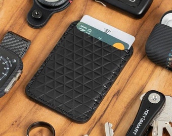 Customizable iPhone leather wallet with MagSafe – Geometric Goods