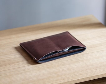 Leather Laptop Sleeve, Macbook Pro Case, Tablet Cover, Leather Tech Organizer