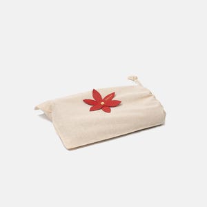Sacs à cordon en coton personnalisés avec étiquettes en cuir – Emballage personnalisé avec logo – Dimensions personnalisées | Pochette écologique | à partir de 100 pièces