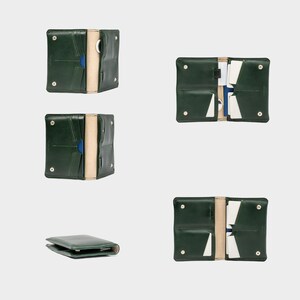 Cartera de viaje rastreable 2.0 / Compatible con AirTag / Hecha a mano con cuero italiano de primera calidad