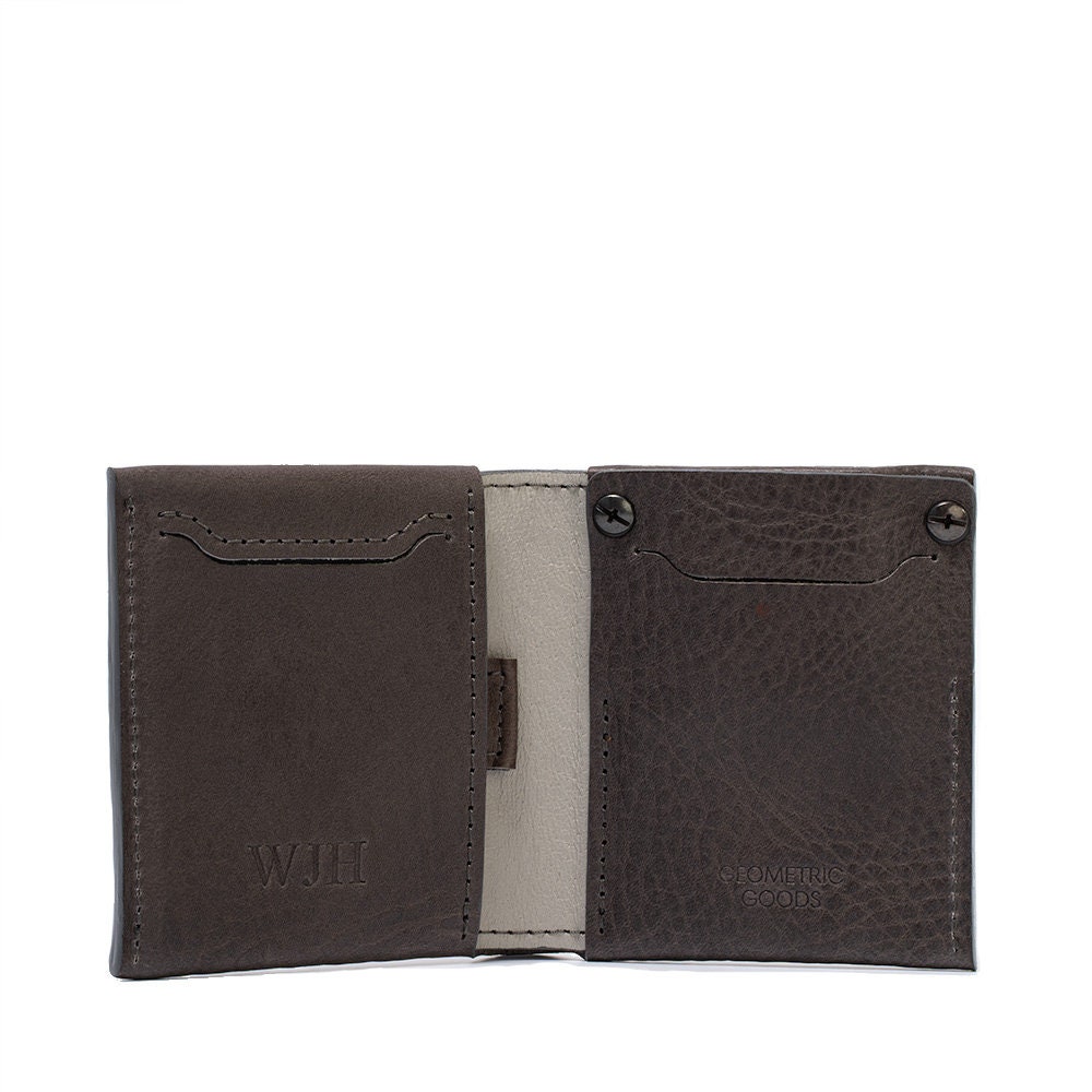 Leather AirTag billfold wallet 2.1 by Geometric Goods