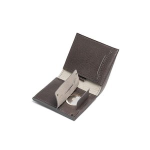 Billetera Billetera 2.0 / Compatible con AirTag de Apple / Hecha a mano con cuero italiano de primera calidad