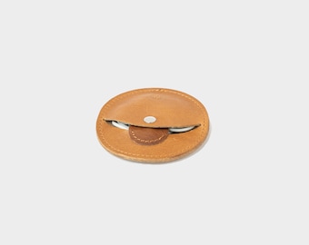 Leather Cord Organizer: Handmade Snap Closure Cable Keeper