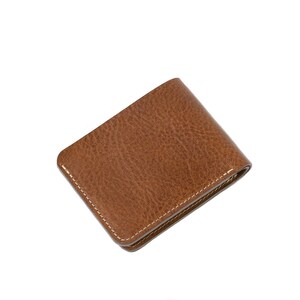 The Dollar Bill AirTag Wallet with hidden pocket to fit inside Apple's AirTag, handcrafted from premium Italian leather image 6