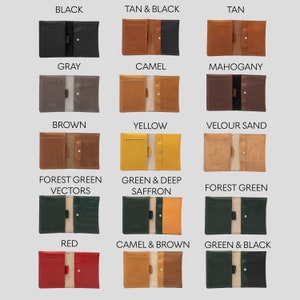 the collection of bestleather airtag wallets made by Gomeric Goods with hidden slot forApple AirTag tracker