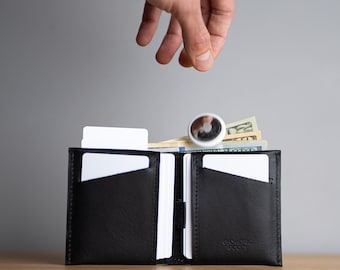 RFID, Hidden AirTag Pocket | Handcrafted from Full-Grain Italian Leather | Billfold 3.0