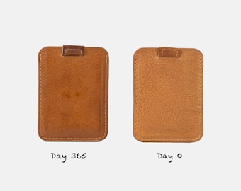 MagSafe Wallet: Full-Grain Italian Leather Card Holder, iPhone Compatible