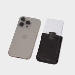 6-Karten Lederetui kompatibel mit MagSafe | Für iPhone 16/15/14/13, 16/15/14 Plus, iPhone 16/15/14/13 Pro, 16/15/14/13 Pro Max, 13 Mini