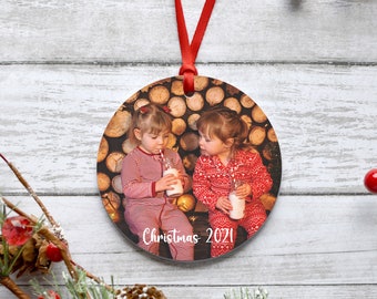 Personalised Photo Bauble Tree Decoration Christmas 2021 Bauble Memory Keepsake