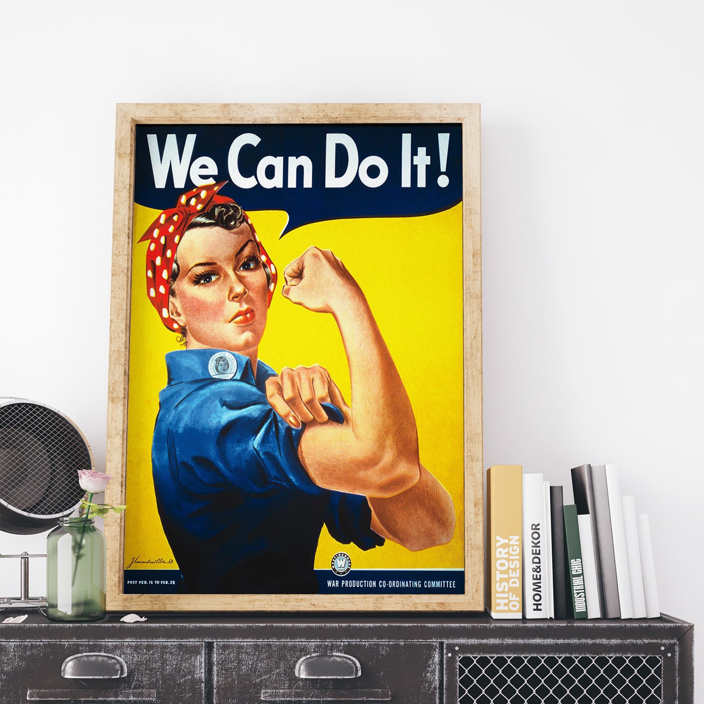 We Can Do It 1943 by J Howard Miller Vintage USA Propaganda Etsy
