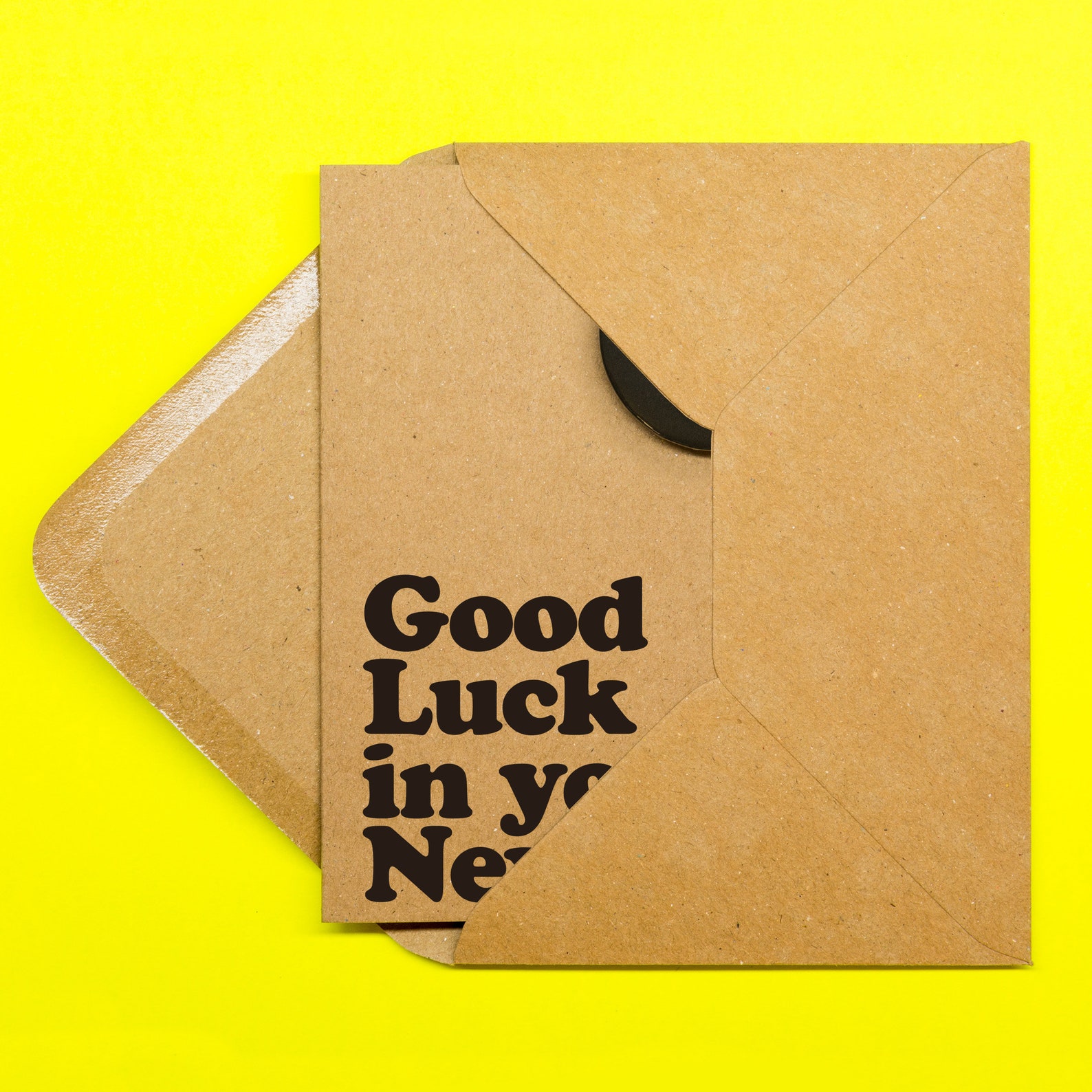 Good Luck In Your New Job Hand Crafted Badge Card Etsy