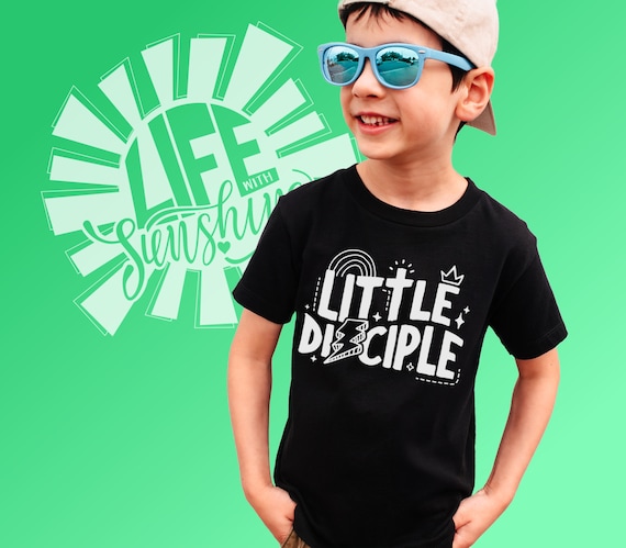 Little Disciple Shirt: Kids' Christian Faith Tee