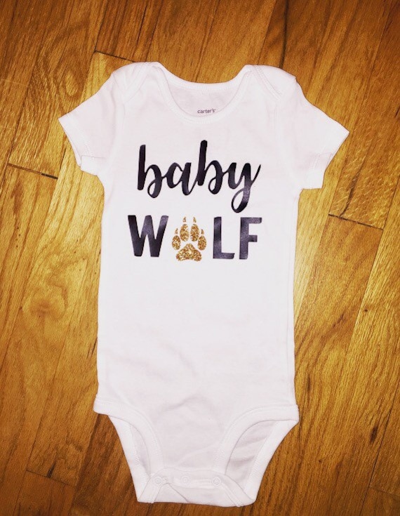 wolf onesie baby