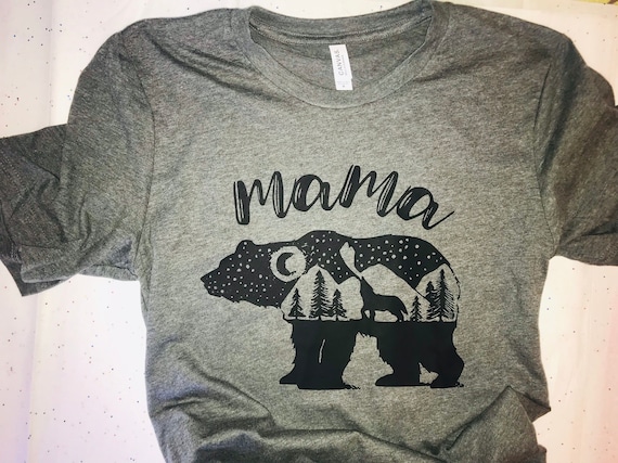 Mama Bear T-Shirt: Unisex Mom Life Tee