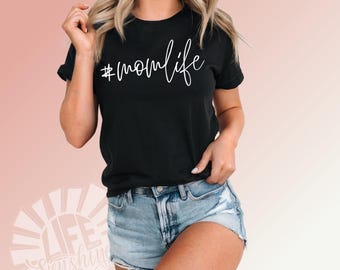 Hashtag Mom Life Shirt, Hashtag Shirts, #MomLife Shirt, Mom life shirt Mama Bear Shirt, Mom shirt,  Mom AF, Pregnancy Gender Reveal