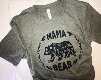 Mama Bear Shirt, Mama Bear, Mama Bear TShirt, Mom Life Shirt, MomLife Shirt, Pregnancy Gender Reveal, Momma Bear Shirt Boy Mom Girl Mom