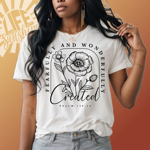 Fearfully and Wonderfully Created Floral Shirt Fearfully and Wonderfully Created Floral Shirt