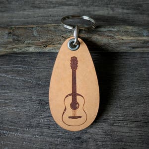 PoPorte clé guitare et charango en bois