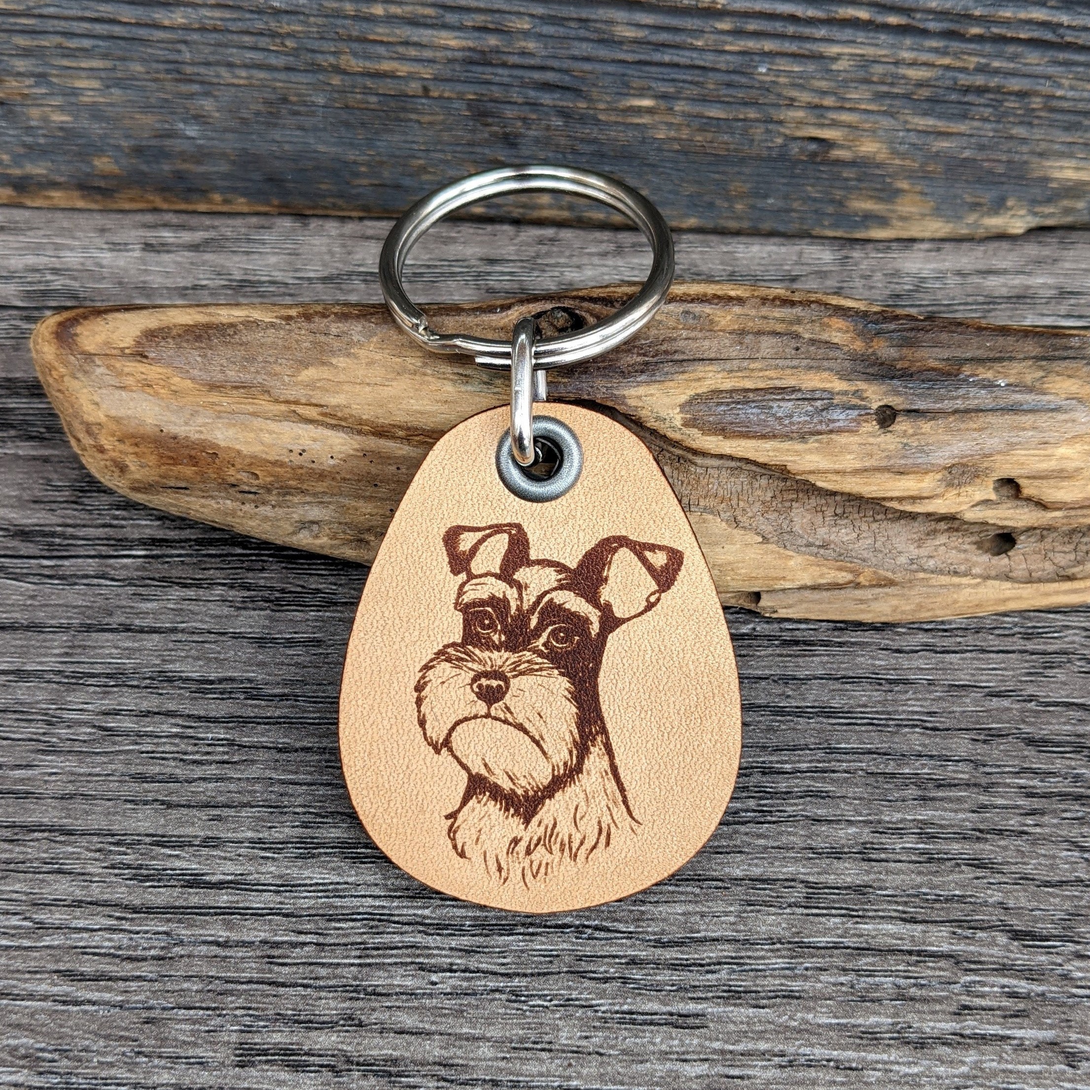 Schnauzer keyring shop